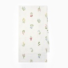 Дорожка на стол «Этель. Цветочек» 40×146 см, саржа 190 г/м², 100% хлопок, белая - Фото 1