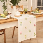 Дорожка на стол «Этель. Цветочек» 40×146 см, саржа 190 г/м², 100% хлопок, белая - Фото 2
