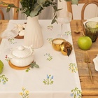 Дорожка на стол «Этель. Цветочек» 40×146 см, саржа 190 г/м², 100% хлопок, белая - Фото 5