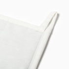 Прихватка «Этель. Цветочек», 19×19 см, саржа 190 г/м², 100% хлопок, белая - Фото 3