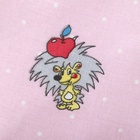 Постельное бельё Акварелька Зоопарк розовый 112х147, 110х150см, 40х60см, бязь 120г/м, хл100% - фото 28118991