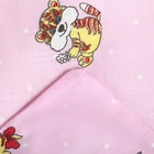 Постельное бельё Акварелька Зоопарк розовый 112х147, 110х150см, 40х60см, бязь 120г/м, хл100% - фото 28118992