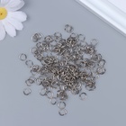 Основа для творчества металл "Разжимное кольцо" набор 200 шт d=0,5 см 0,8х0,8 см (комплект 3 шт) - фото 27003526