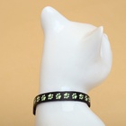 Ошейник кошачий «Душечка» светящийся, с бубенчиком, 30×1 см, полиэстер, черный - Фото 4