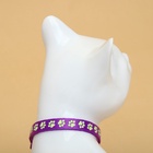 Ошейник кошачий "Душечка" светящийся, с бубенчиком, 30 х 1 см, полиэстер, фиолетовый - Фото 4