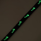 Ошейник кошачий "Рыбёшка" светящийся, с бубенчиком и подвесом, 30 х 1 см, полиэстер, черный 106710 - Фото 8