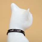 Ошейник кошачий "Рыбёшка" светящийся, с бубенчиком и подвесом, 30 х 1 см, полиэстер, черный 106710 - Фото 4