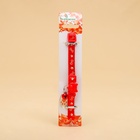 Ошейник кошачий "Лапка" светящийся, с бубенчиком и подвесом, 30х1 см, полиэстер, красный - Фото 6