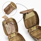 Аптечка тактическая-подсумок, отрывная, камуфляж мультикам, 15×20 см, бежевая - Фото 6