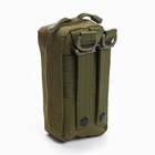 Аптечка тактическая-подсумок, 10.5×19 см, зелёная - Фото 4