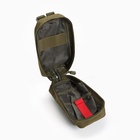 Аптечка тактическая-подсумок, 10.5×19 см, зелёная - Фото 8