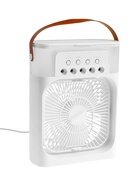 Портативный настольный вентилятор LOF-06, с функцией увлажнителя воздуха, 3 скорости, питание USB, белый - Фото 18