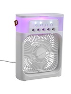 Портативный настольный вентилятор LOF-06, с функцией увлажнителя воздуха, 3 скорости, питание USB, белый - Фото 9