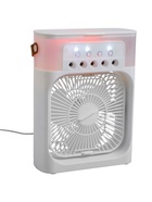 Портативный настольный вентилятор LOF-06, с функцией увлажнителя воздуха, 3 скорости, питание USB, белый - Фото 10