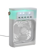 Портативный настольный вентилятор LOF-06, с функцией увлажнителя воздуха, 3 скорости, питание USB, белый - Фото 11