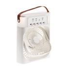 Портативный настольный вентилятор LOF-06, с функцией увлажнителя воздуха, 3 скорости, питание USB, белый - Фото 2