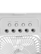 Портативный настольный вентилятор LOF-06, с функцией увлажнителя воздуха, 3 скорости, питание USB, белый - Фото 6