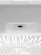 Портативный настольный вентилятор LOF-06, с функцией увлажнителя воздуха, 3 скорости, питание USB, белый - Фото 6