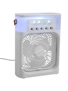 Портативный настольный вентилятор LOF-06, с функцией увлажнителя воздуха, 3 скорости, питание USB, белый - Фото 8