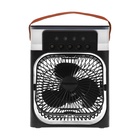 Портативный настольный вентилятор LOF-06, с функцией увлажнителя воздуха, 3 скорости, питание USB, чёрный - Фото 11