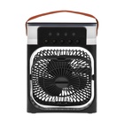 Портативный настольный вентилятор LOF-06, с функцией увлажнителя воздуха, 3 скорости, питание USB, чёрный - Фото 13