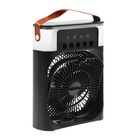 Портативный настольный вентилятор LOF-06, с функцией увлажнителя воздуха, 3 скорости, питание USB, чёрный - Фото 14