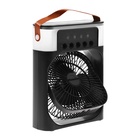 Портативный настольный вентилятор LOF-06, с функцией увлажнителя воздуха, 3 скорости, питание USB, чёрный - Фото 15