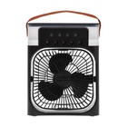 Портативный настольный вентилятор LOF-06, с функцией увлажнителя воздуха, 3 скорости, питание USB, чёрный - Фото 5
