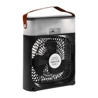 Портативный настольный вентилятор LOF-06, с функцией увлажнителя воздуха, 3 скорости, питание USB, чёрный - Фото 8