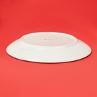 Тарелка новогодняя Доляна «Имбирные человечки», d=26 см, доломит, белая - Фото 3