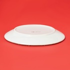 Тарелка новогодняя Доляна «Имбирные человечки», d=20 см, доломит, белая - Фото 3