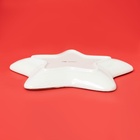 Тарелка сервировочная новогодняя Доляна «Имбирные человечки», 26.5×25.5 см, доломит, белая - Фото 3