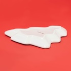 Тарелка сервировочная новогодняя Доляна «Имбирные человечки», 21×20.2 см, доломит, белая - Фото 4