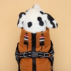 Куртка для собак со шлейкой, размер р 2XL ( ДС 45 см, ОШ 40 см, ОГ 58 см), горчичная - Фото 4