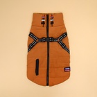 Куртка для собак со шлейкой, размер р 2XL ( ДС 45 см, ОШ 40 см, ОГ 58 см), горчичная - Фото 6