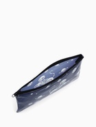 Косметичка-пенал на молнии, с рисунком Космос, синяя - Фото 3