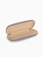 Футляр для очков на хлопушке, длина 16 см, цвет серый - фото 809414776