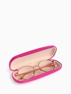 Футляр для очков на хлопушке, однотонный, размер 16×6×3.5 см, фуксия - Фото 2