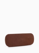 Футляр для очков на хлопушке, однотонный, размер 16×6×3.5 см, коричневый - Фото 5