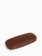 Футляр для очков на хлопушке, однотонный, размер 16×6×3.5 см, коричневый - Фото 4