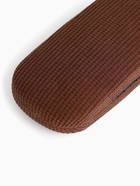 Футляр для очков на хлопушке, однотонный, размер 16×6×3.5 см, коричневый - Фото 3