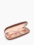 Футляр для очков на хлопушке, однотонный, размер 16×6×3.5 см, коричневый - Фото 2