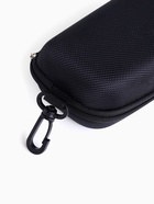 Футляр для очков на молнии, с карабином, размер 17.5×6.5×6 см, чёрный - Фото 3