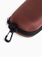 Футляр для очков на молнии, с карабином, размер 17.5×6.5×6 см, коричневый - Фото 4