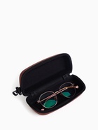 Футляр для очков на молнии, с карабином, размер 17.5×6.5×6 см, коричневый - Фото 2