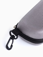 Футляр для очков на молнии, с карабином, размер 17.5×6.5×6 см, серый - Фото 3