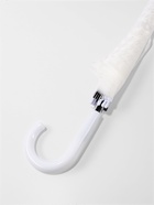 Зонт - трость полуавтоматический, 8 спиц, R=51/58 см, d=102 см, белый - Фото 4