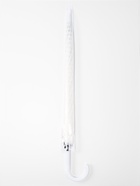 Зонт - трость полуавтоматический, 8 спиц, R=51/58 см, d=102 см, белый - Фото 6