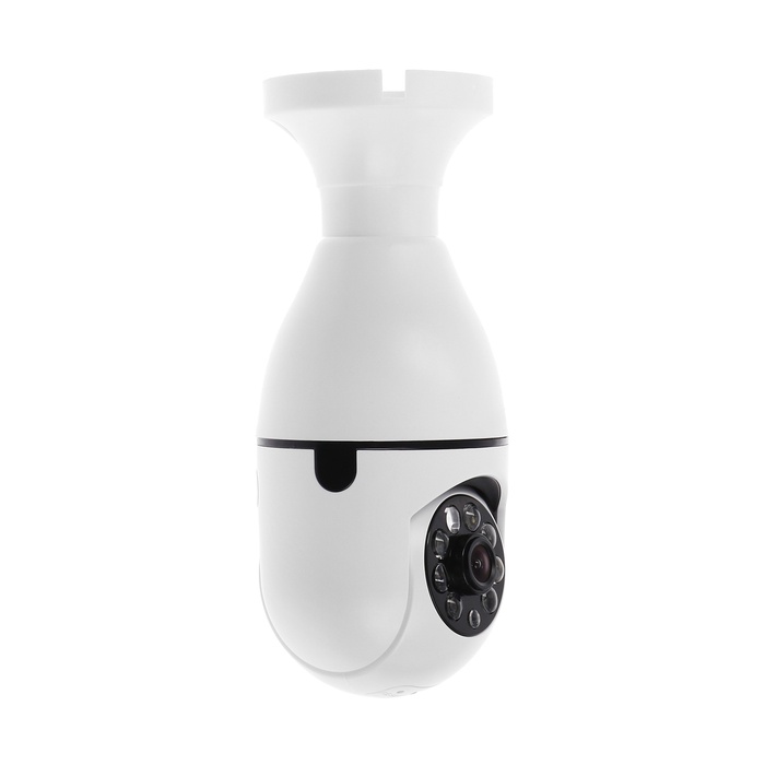 Видеокамера WiFi Cam-13, IP, 2 Мп, в виде лампочки, поворот 355 °, микро, 3.6 мм объектив, белая - фото 51762939 Видеокамера WiFi Cam-13, IP, 2 Мп, в виде лампочки, поворот 355 °, микро, 3.6 мм объектив, белая - фото 51762939