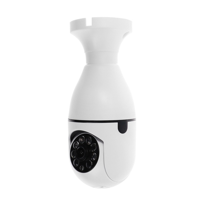 Видеокамера WiFi Cam-13, IP, 2 Мп, в виде лампочки, поворот 355 °, микро, 3.6 мм объектив, белая - фото 51762940 Видеокамера WiFi Cam-13, IP, 2 Мп, в виде лампочки, поворот 355 °, микро, 3.6 мм объектив, белая - фото 51762940